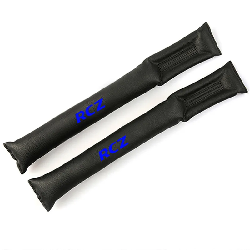 Автомобильная подкладка для щели для Peugeot RCZ автомобильные аксессуары 2 шт. ПУ кожа наполнители кобура наполнитель пространства прокладка защитная накладка - Название цвета: Синий