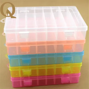 

2017 creative Home Furnishing office accessories box 24 can remove the plastic box of the utility of jewelry box classification