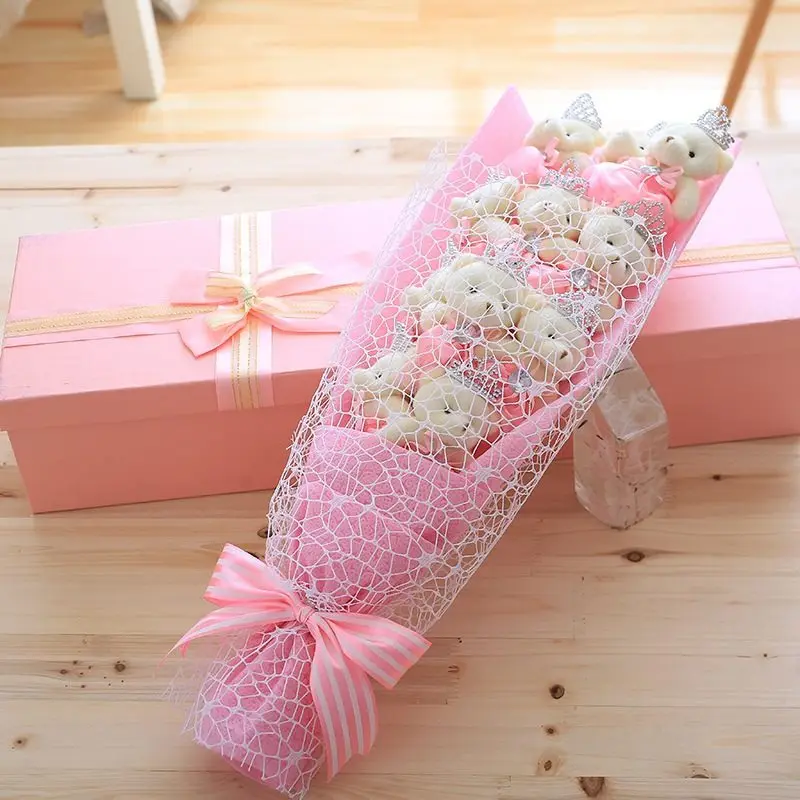 

New Arrival teddy bears plush bouquets stuffed animals exquisite gift reative Valentine's birthday Christmas gifts