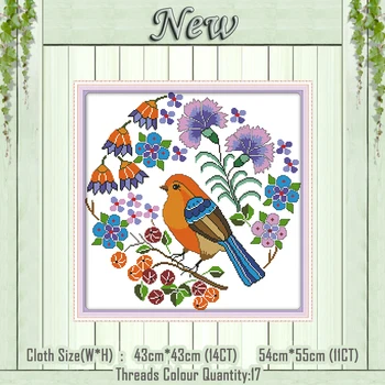 

Magpie on a Willow Branch NKF painting counted print on the canvas DMC 11CT 14CT kits DIY Cross Stitch embroidery needlework Set