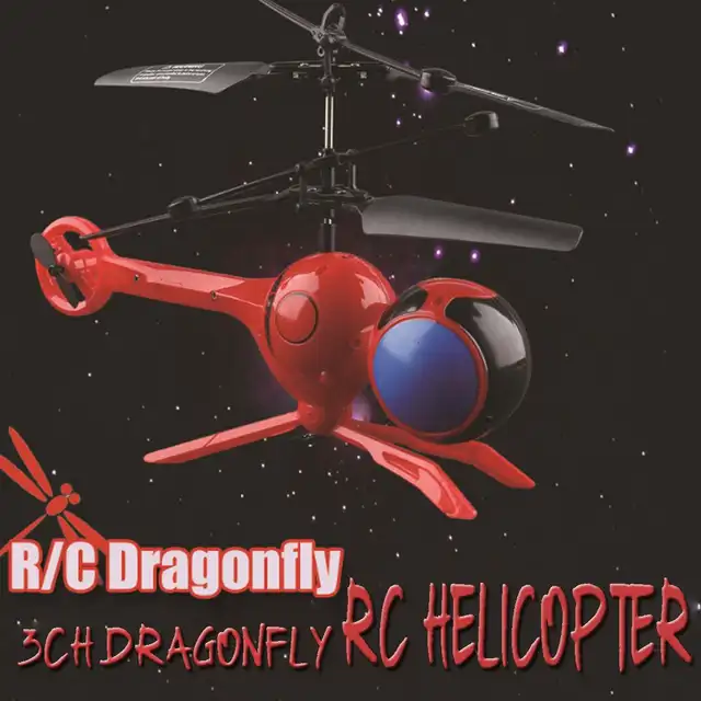 New Flying Dragonfly RC Helicopter Toy 3 Channels Infrared Remote