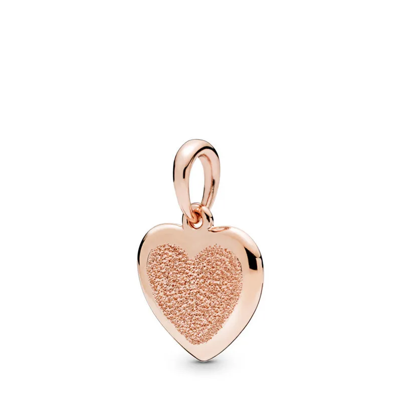 

Matte Brilliance Heart Floating Beads for Women DIY Jewelry Making Fine Rose Golden Charm Beads for Snake Chain Bracelets
