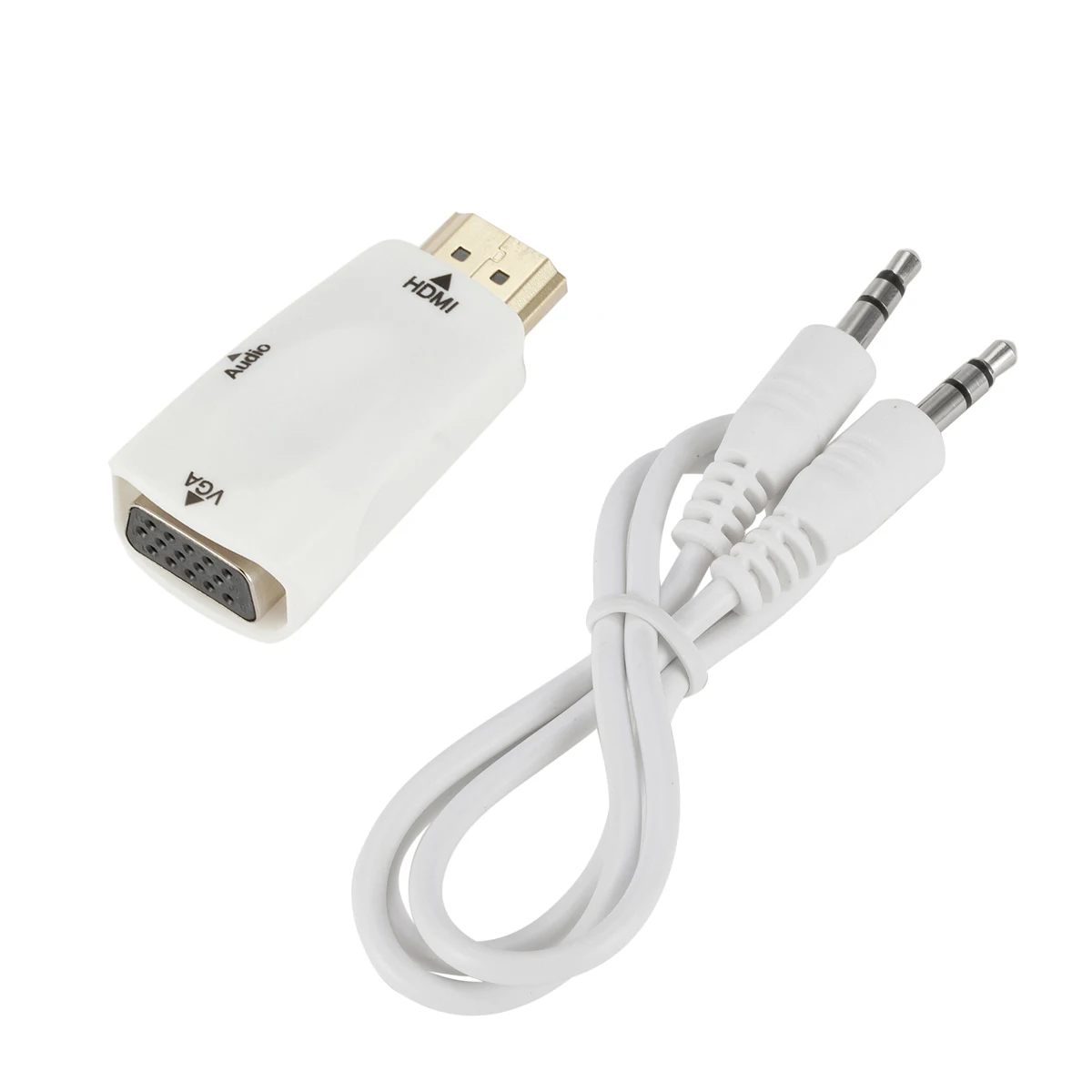 HDMI к VGA 15 Pin адаптер аудиокабель конвертер для портативных ПК ТВ коробка компьютер Дисплей проектор 1080 P 720 P 480