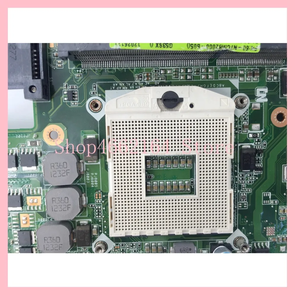 G53SX MB 4 слота RAM материнская плата для ноутбука ASUS G53S G53SW VX7 VX7S 60 N7CMB2000 B05 полностью