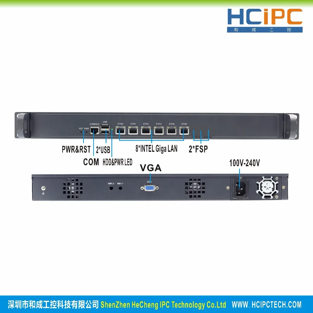 Hcipc B205-3 HCL-SB75-6LC, Barebone, LGA1155 B75 82574L 6LAN 1U брандмауэр Barebone, 6LAN мини-маршрутизатор, 6LAN материнская плата