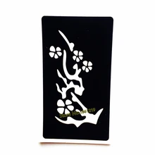 Ветка дерева цветочный дизайн трафареты для татуировок хной женский боди-арт ноги Аэрограф живопись грудь татуировка в летнем стиле шаблон