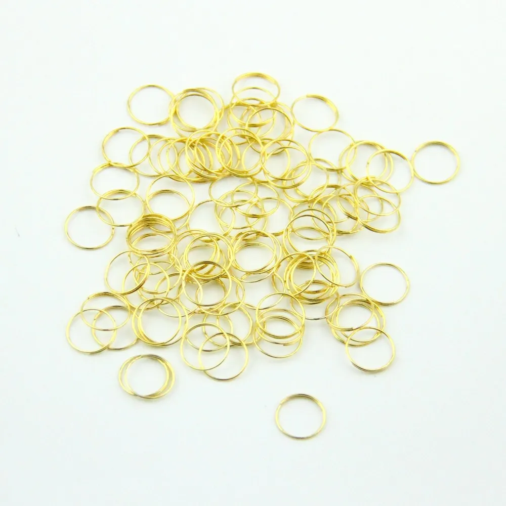 

10000pieces 11mm Golden Metal Rings Crystal Bead Connectors Strand Garland DIY Connectors Lamp Parts