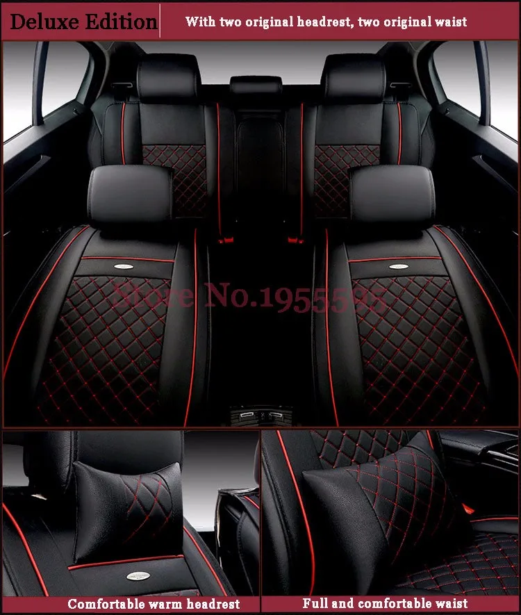 Luxus Leder Auto Sitzbezüge für Auto Sitzbezüge Für Volkswagen vw passat b5  6 polo golf 4 tiguan jetta t5 auto zubehör - AliExpress