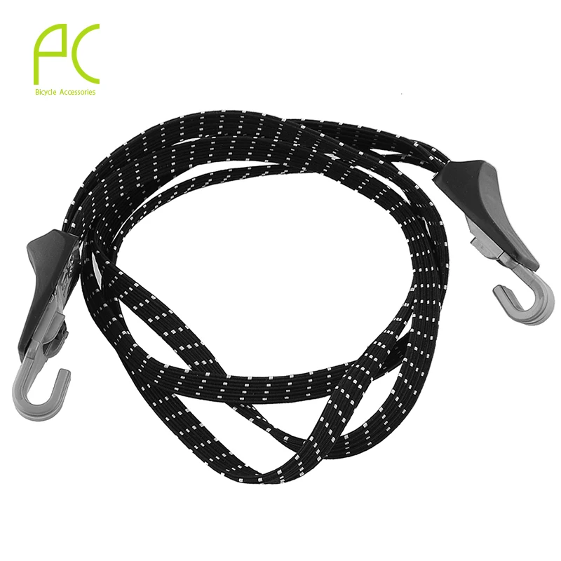 

PCycling 68cm Bicycle Luggage Stacking Rope Banding Bungee Elastic Cord Strap Tie Fixed Bike MTB Band Hook Cycling Tools