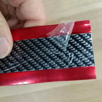

2.5M*3cm Car Door Sill Scuff Plate Guard Pedal Protector Strips Carbon Fiber Red