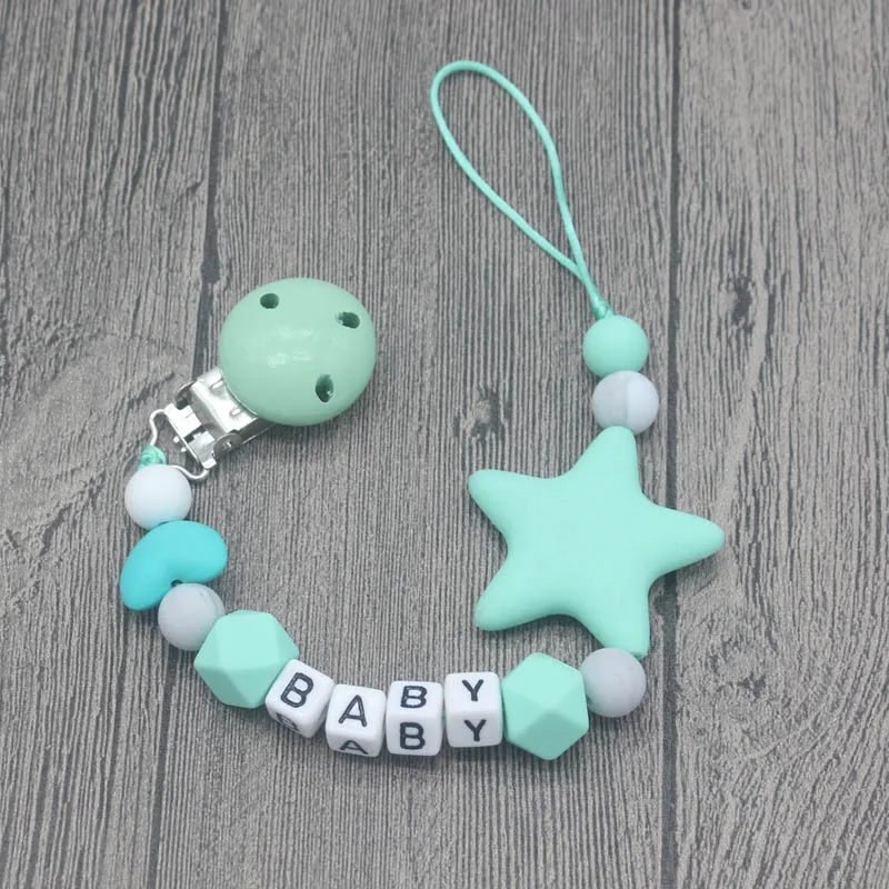 Personalized Name Handmade Pacifier Clip-5