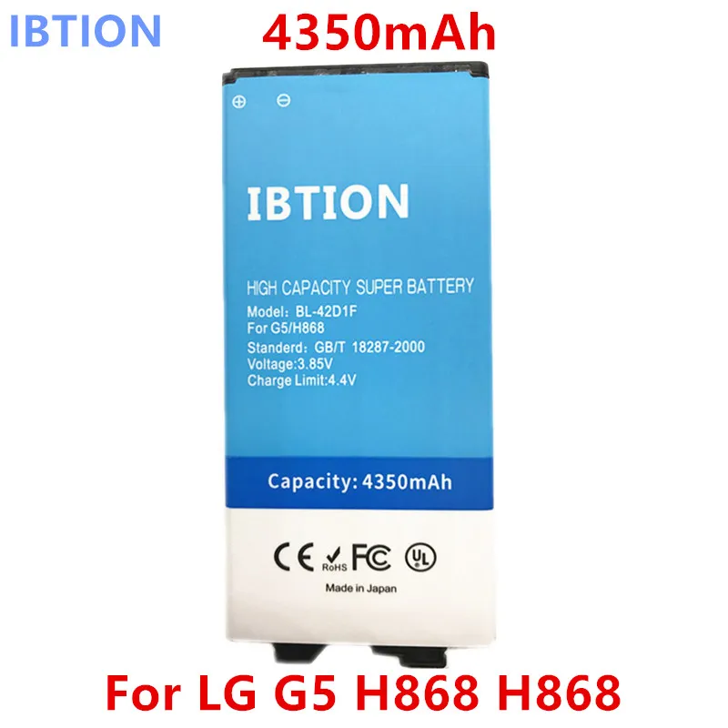 IBTION 4350mAh BL 42D1F Battery For LG G5 H850 H840 VS987