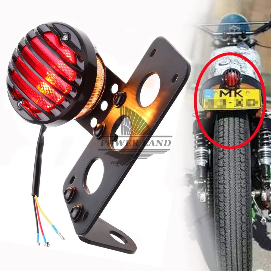 

Motorcycle 12V Brake Tail Light License Plate Bracket Taillight For Harley Choppers Sportster Bobber Nightster Sportster XR1200