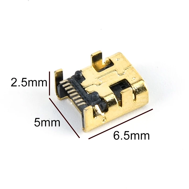 

10pcs Mini USB 8 Pin Female Jack Pcb Smt Socket Connector Welding Female Jack 8P Gold Plated Connector Plug
