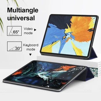 

For New Ipad Pro 11 2018 Release Funda Full Magnetic Protective Cover Ultra Slim Trifold Stand For ipad pro 12.9 inch Smart Case