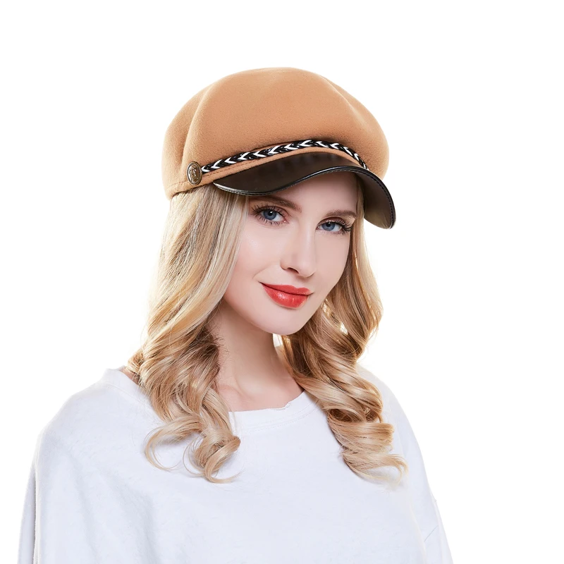 Spring Berets Caps for women Girls Cotton Beret Hat With Visor Autumn