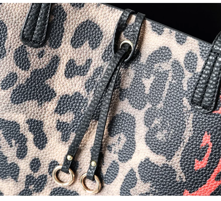 NIGEDU Fashion leopard large women handbag Brand Designer Shoulder Bag for Female Crossbody Bags PU Leather lady Big Totes (1)