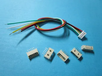 

500 pcs 1.25mm 5 Pin Female Polarized Connector with 28AWG 5.9inch 150mm Leads