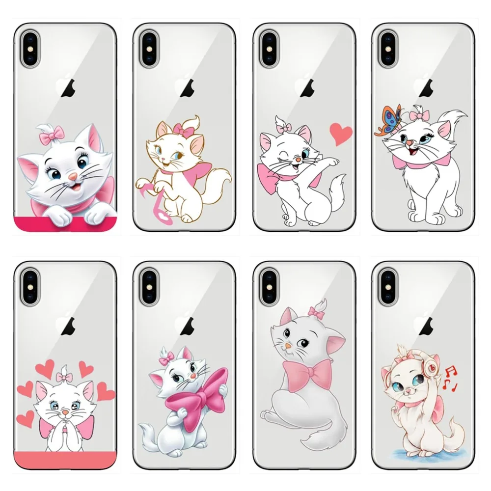 Мягкий чехол из ТПУ с мультяшными аристократами Marie Cats для iPhone 11 11PRO MAX8 7 6 6S Plus 5 5S SE