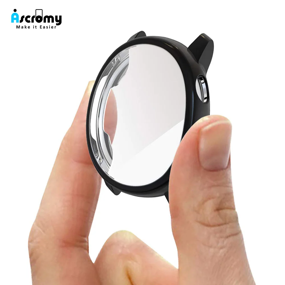 

Ascromy TPU Screen Protector case For Samsung Galaxy Watch Active 40MM case silicone Protective Scractch-Resist Cover Accessorie