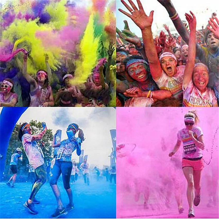 Цветные пудры для Holi 1 шт. 100 г/пакет вечерние новые праздничные радужные