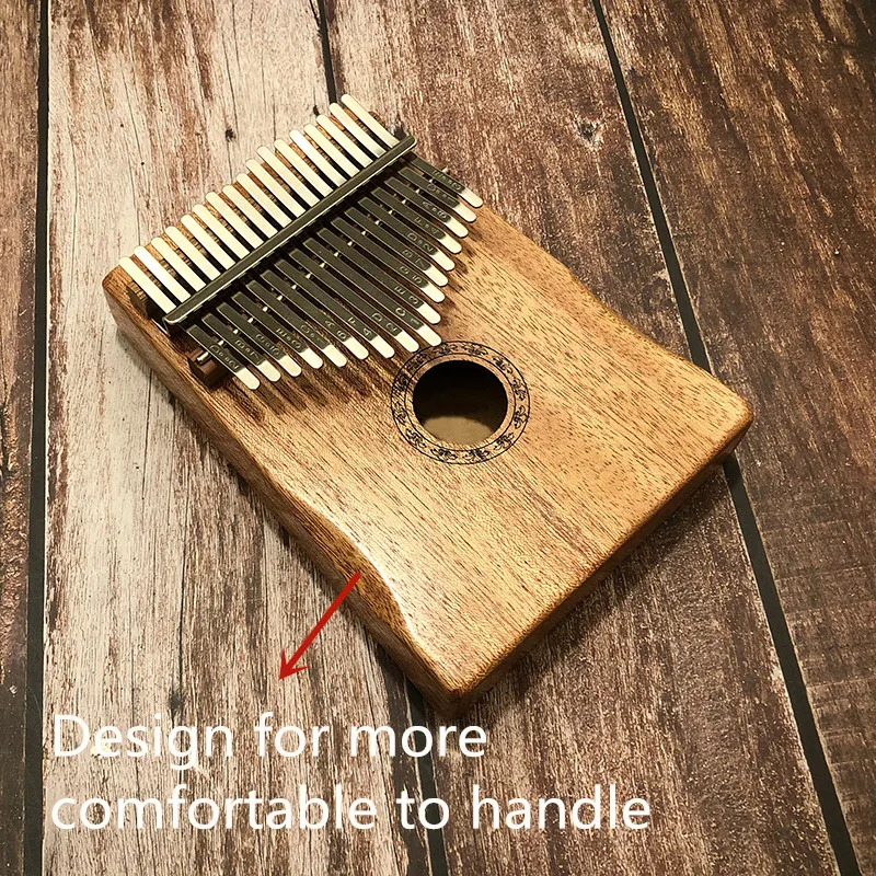 17 Key Kalimba African Solid Pine Mahogany Thumb Finger Piano Sanza Mbira Calimba Play with Guitar Wood Musical Instruments