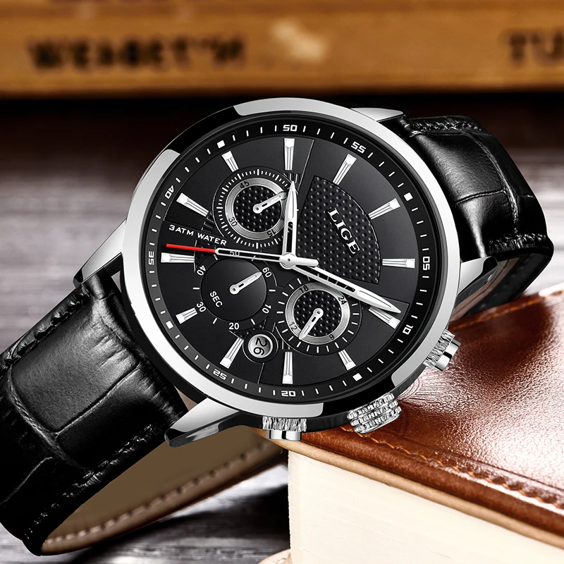 2019 Gift Top Brand Luxury LIGE NEW Fashion Leather Watch Men Watches Casual Date Business Quartz watches Men Clock Montre Homme 2019 Gift Top Brand Luxury LIGE NEW Fashion Leather Watch Men Watches Casual Date Business Quartz watches Men Clock Montre Homme