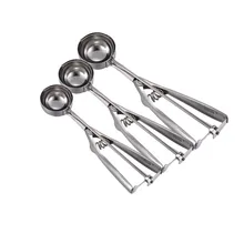 Совок Для Мороженного ложка из нержавеющей стали ложка для шариков мороженого для картофельное пюре/замороженный йогурт/Мясные Шарики, легко чистить кухонные инструменты