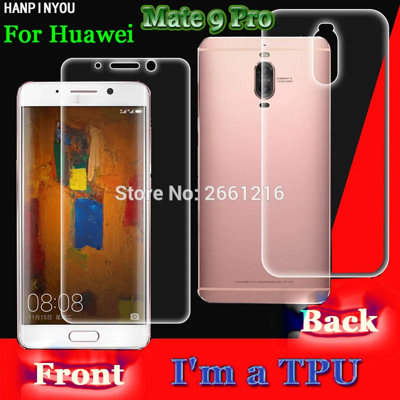 Для Huawei Mate 9 Pro 5 дюймов 2 шт. = передняя + задняя тонкая полное покрытие краев до края