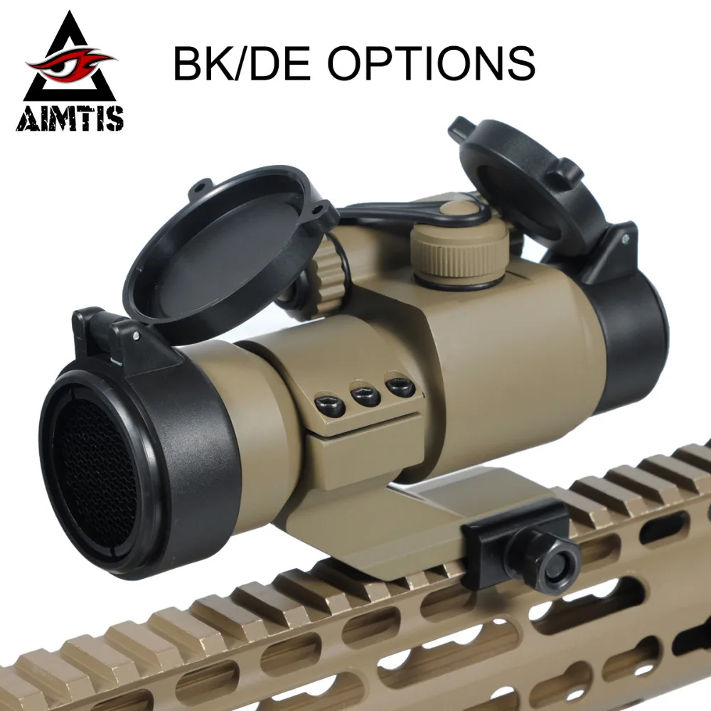

AIMTIS Rifle Hunting Scopes Comp M2 Military Red Dot Sight 5 MOA Shooting Scope with Killflash and Lens Cover