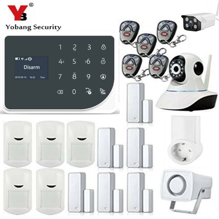 YoBang Security GSM GPRS Burglar font b Alarm b font System Intelligent Home APP Remote Control