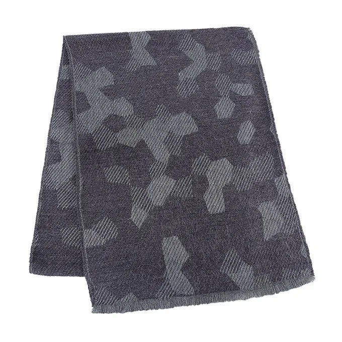 Портной Смит, камуфляжный мужской шарф, толстый теплый мягкий тартан, дизайнерский шаль, шарф, высокое качество, акрил, модный шейный платок - Цвет: Dark Gray
