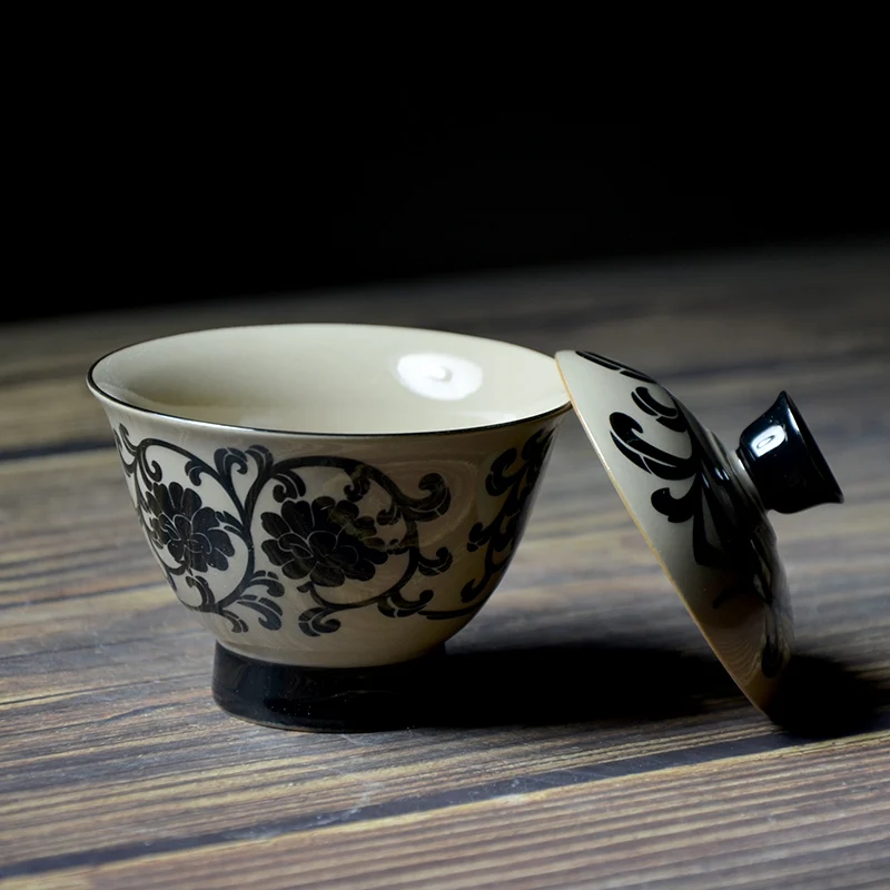 135 мл японский стиль белый фарфор Dehua Gaiwan керамический чайный горшок Master Cup чайная