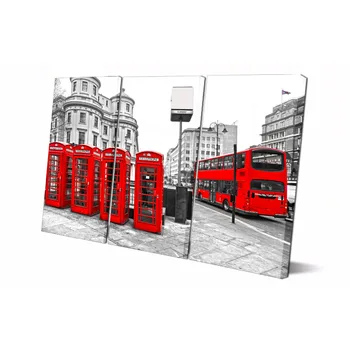 

3 Panel printed painting London bus Painting Canvas Wall Art Picture Home Decoration Living Room Canvas Modern painting LS055