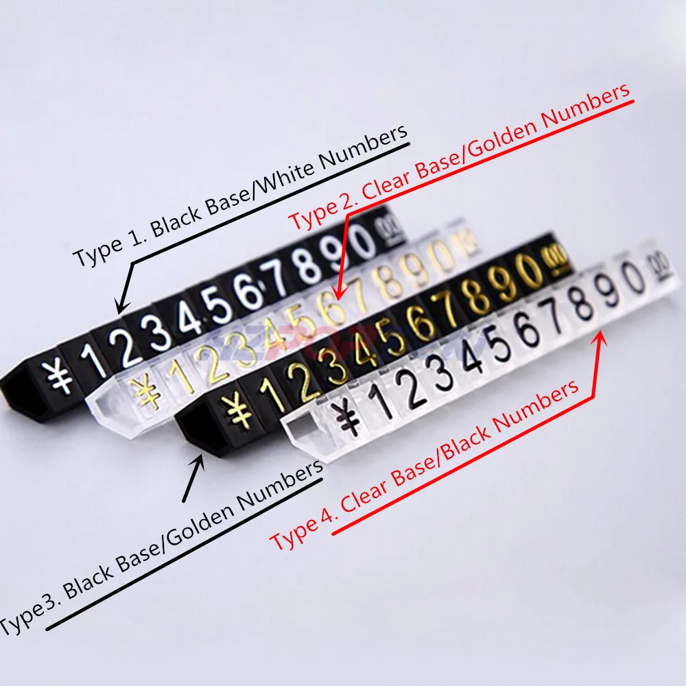 Пластиковые Jewelrys Minitype Номера Цена помечены Post частиц Упоры для отжиманий комбинация для сборки свободно валютой символ 3000 наборы для ухода