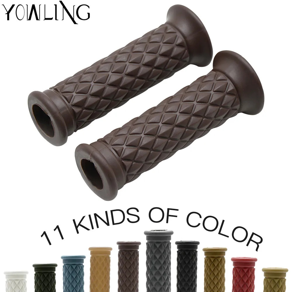 

1 Pair Motorcycle Handlebars Motorcycle Custom Gel Aluminum Hand Grips 7/8 inch 22mm Moto Vintage Grips