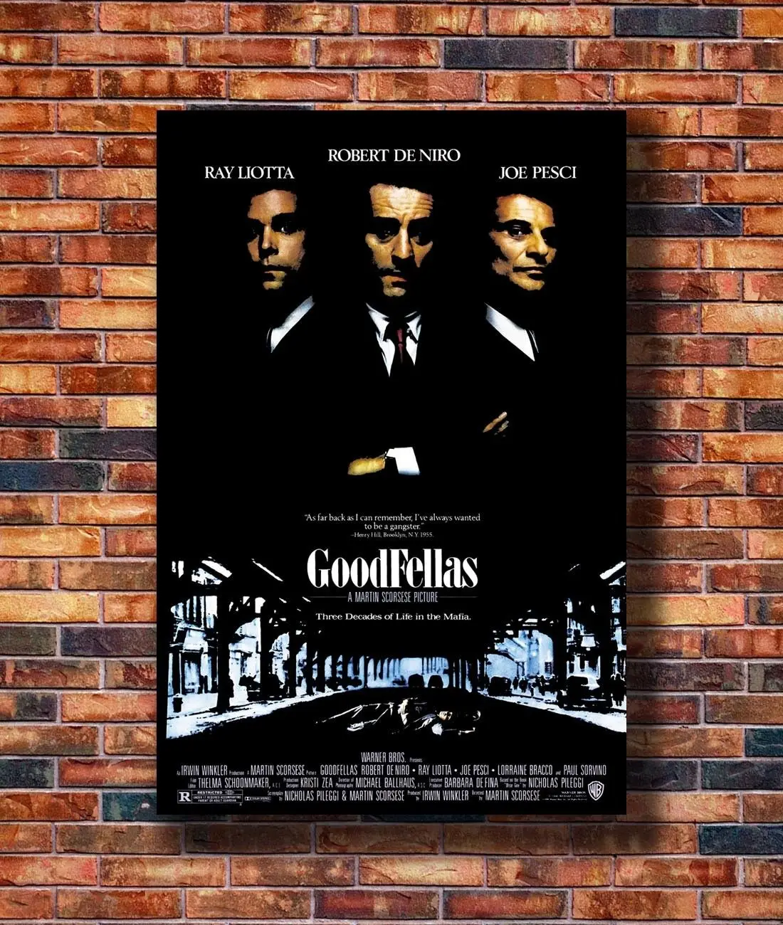 Q0525 Плакаты и принты GOODFELLAS фильм Роберт DeNiro гангстера Моб мафия сопрано