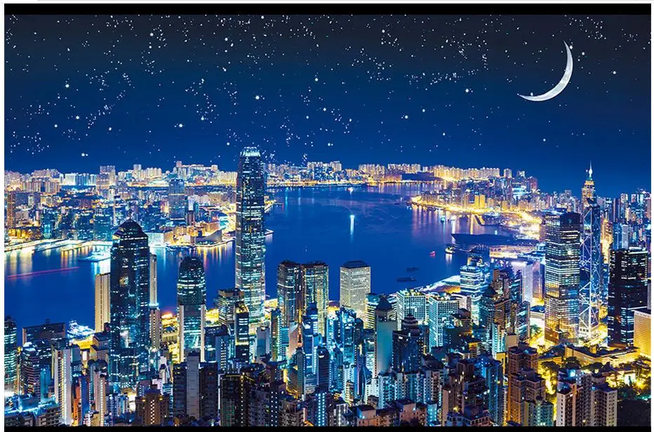 3D wall murals wallpaper custom picture mural paper Sky night view beautiful TV backdrop decoration 3d room | Обустройство дома