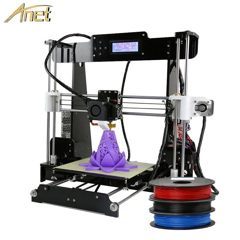 

Anet A8 Auto A8 3d printer Kit High Precision DIY desktop printer impresora 3d with PLA Plastic Filament cheap 3d printer