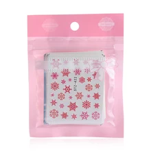 30 шт./компл. для ногтей, переводятся с помощью воды Стикеры s белого цвета с принтом снежинок; Рождественская наклейка для ногтей наклейки зимние Нейл-арт Декор Красота маникюр