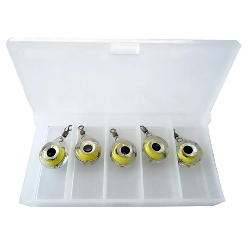 5Pcs Flashing Lures Deep Drop Submersible Dive Light Bait Fishing Light 1000m hengelsport Fishing Tools #4S11 (2)