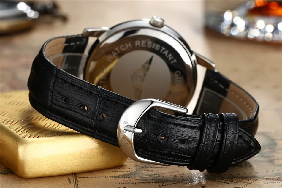 NEW GUANQIN Mens Watches Casual Date Week Quartz Watch Leather Strap Clock Men Wristwatch relogios masculino New Year Gifts (5)