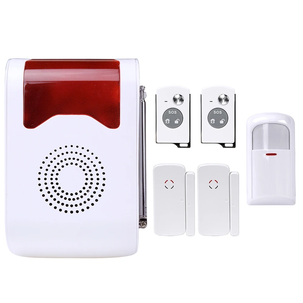 

Voice Prompt  Home Security Alarm Live Alarm Security System Wireless Strobe Siren Sound and Light Double Prompt To Secure