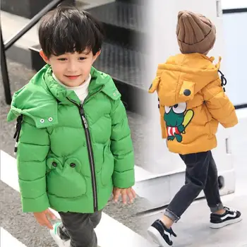 

New Kids'Cotton-padded Clothes, Girls' Removable Cotton-padded Coats, Babies'Fall-winter Frog Down Cotton Coats