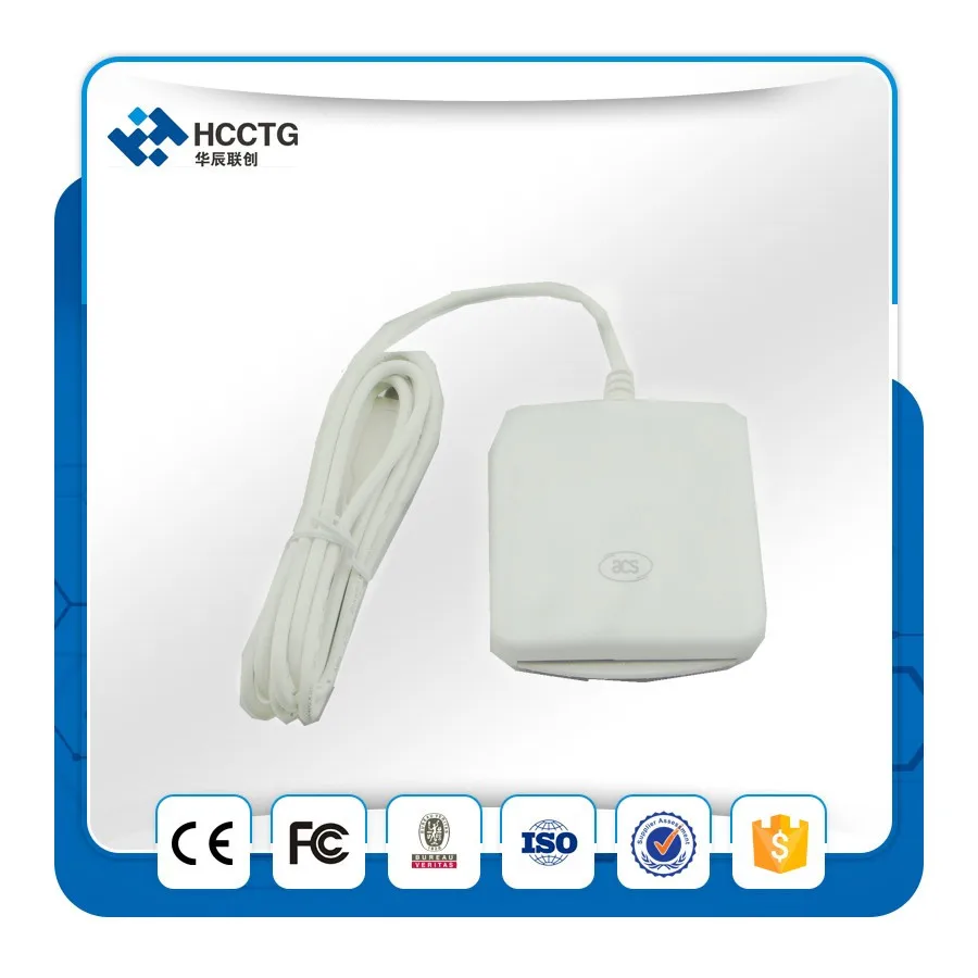 

ACS Android usb Contact IC Chip Card Reader/Writer with free SDK with 2 pcs white cards ACR38U-I1