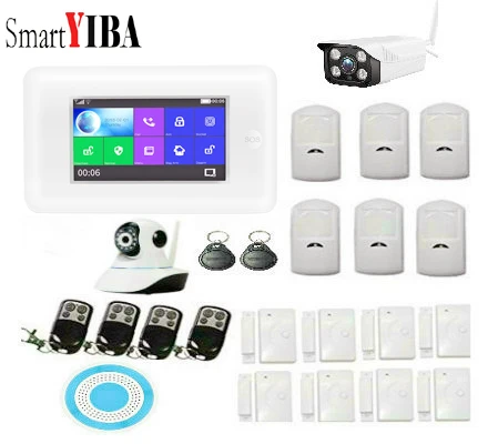 SmartYIBA 3g сигнализация Охранная домашняя Wifi камера наружная Жилая Сигнализация приложение Удаленная Беспроводная умная сигнализация