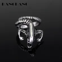 Anillos de estilo gótico para hombre y mujer, joyería para disfraz, anillos de apertura, depredador alienígena, AVP Roar, Punk