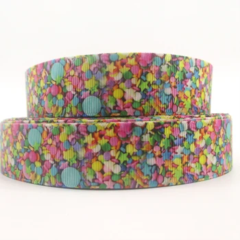 

1" 25mm flowers series high quality printed polyester ribbon 50 yards,DIY handmade materials,wedding gift wrap,50Y49510