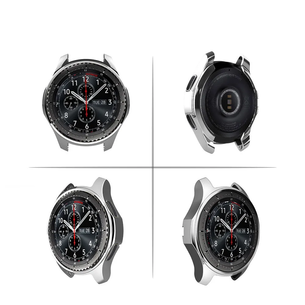 Чехол gear S3 frontier для samsung Galaxy watch 46 мм 42 мм чехол с гальваническим покрытием gear s3 classic gear спортивный защитный чехол