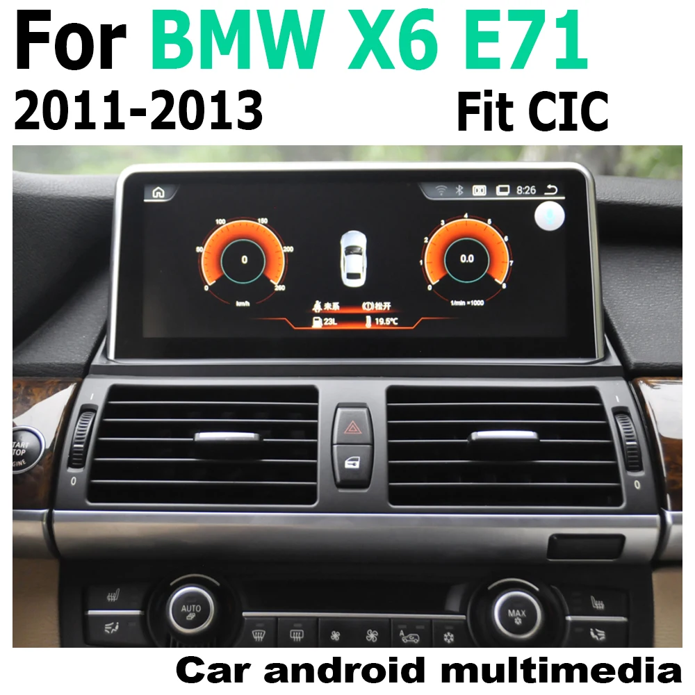 

Android 2G RAM For BMW X6 E71 2011-2013 CIC GPS Touch Screen Multimedia Player Stereo 2 Din Autoradio navigation original style
